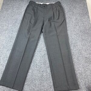 28x30 black dress pants Calvin Klein Men's Slim Fit Dark Grey Dress Pants - Grey
